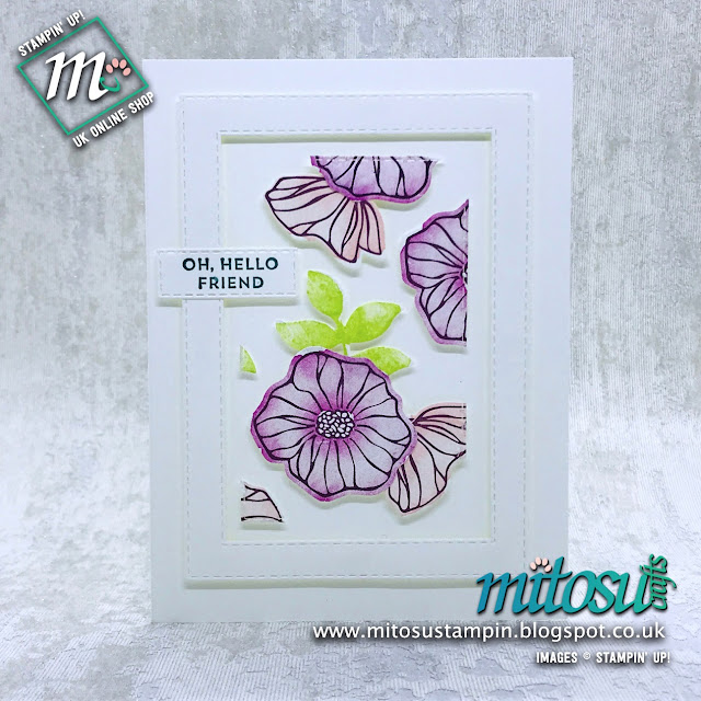 Oh So Eclectic Stampin' Up! Floating Frame Technique Card Idea. Order cardmaking products from Mitosu Crafts UK online shop 24/7