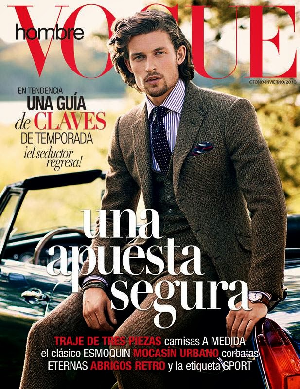 Wouter Peelen en portada de Vogue Hombre México Fall/Winter 2013