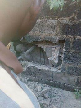 1 Photos: 12 year old boy buried in wall rescued in Ondo