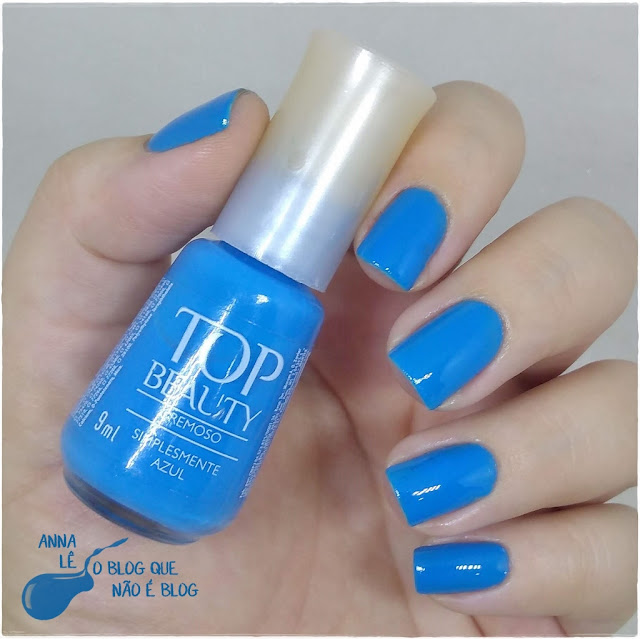 Simplesmente Azul Top Beauty Esmalte Nailpolish Blue Blu