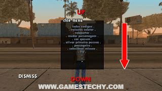 Cleo Cheat in Gta San Andreas Android Noughat Version
