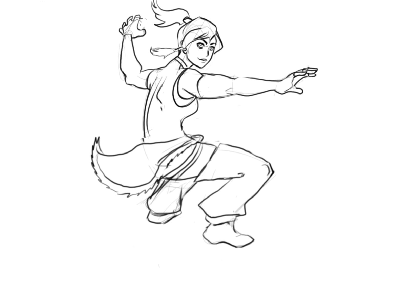 Raving Mad: Korra Sketch