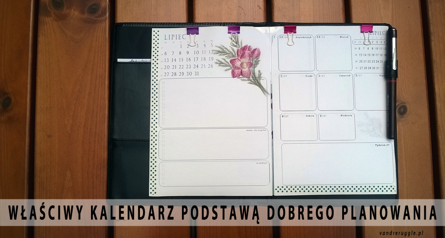 Podstawa dobrego planowania - kalendarz DIY