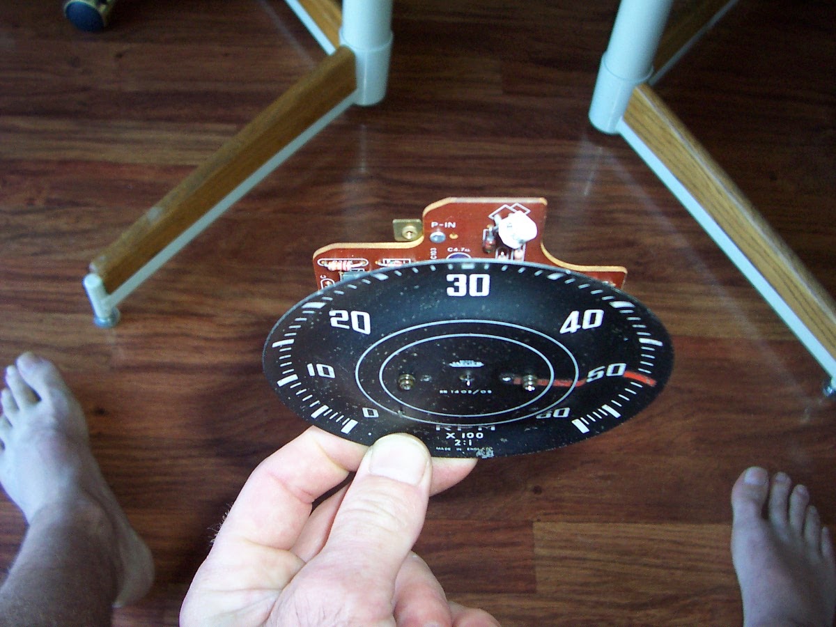 Eric's Garage TR3A Retrofitted Jaeger Tachometer