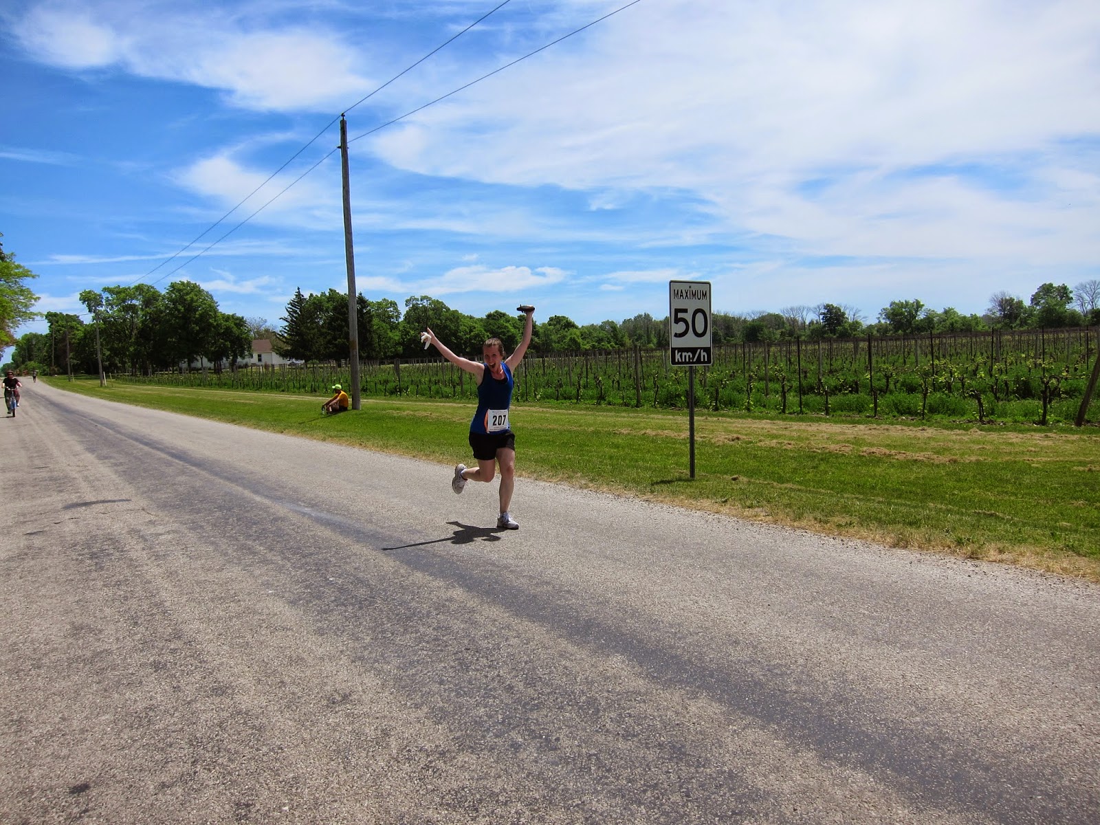 Pelee island half marathon 2014 photo bomb