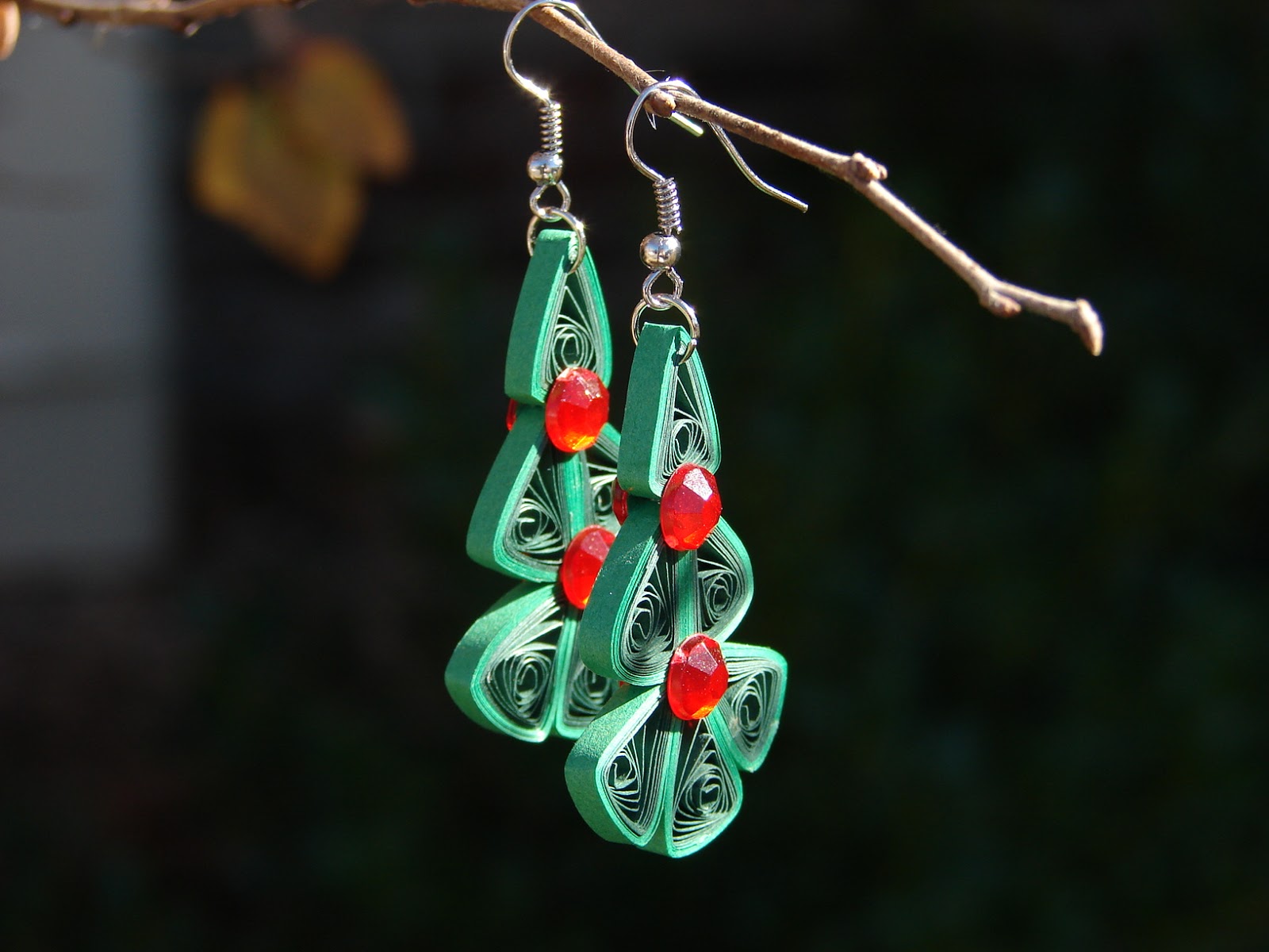 All About Quilling Christmas Jewelry, Let the season begin!!!!!