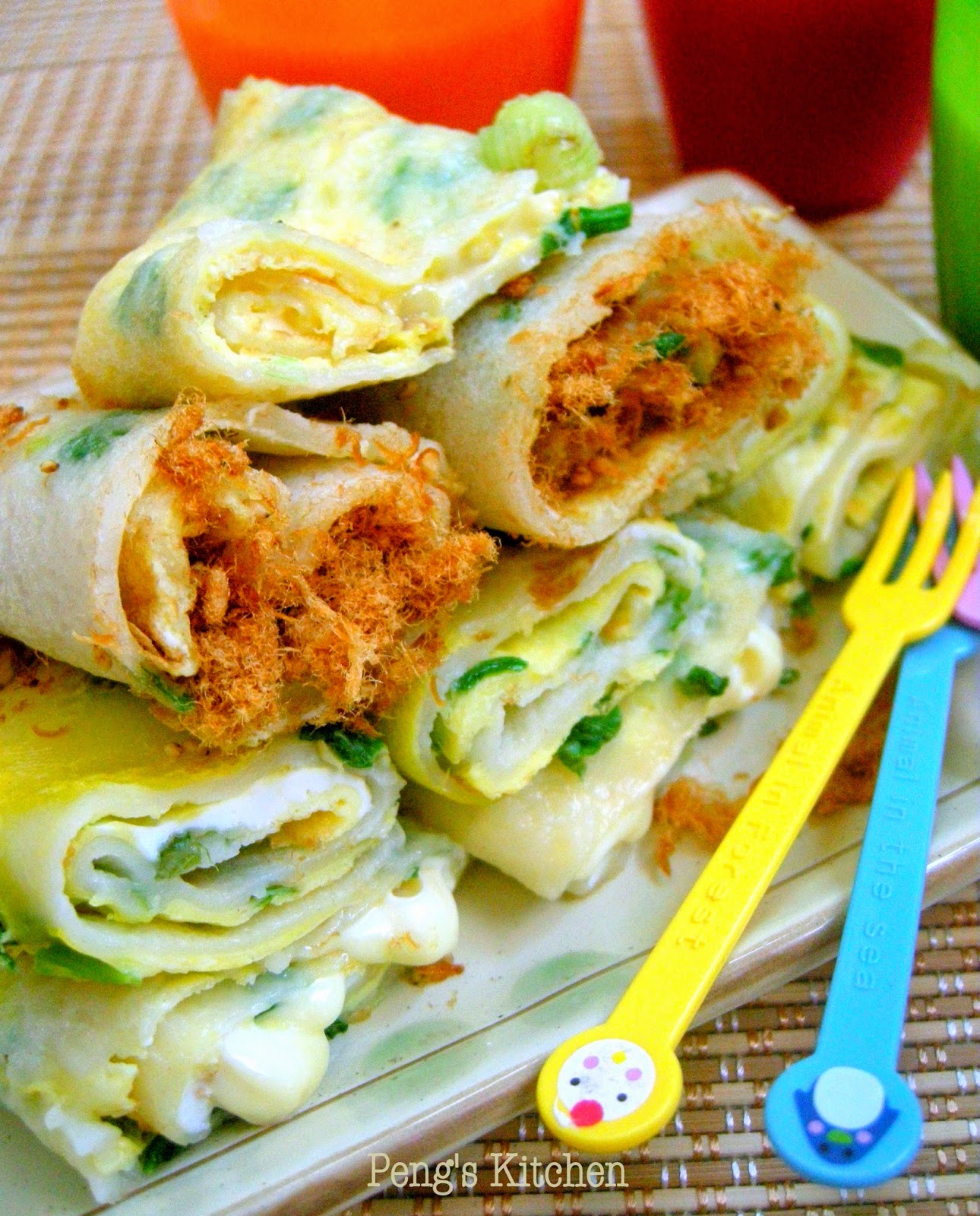 Peng's Kitchen 早餐店的蛋饼 Taiwanese Egg Pancake