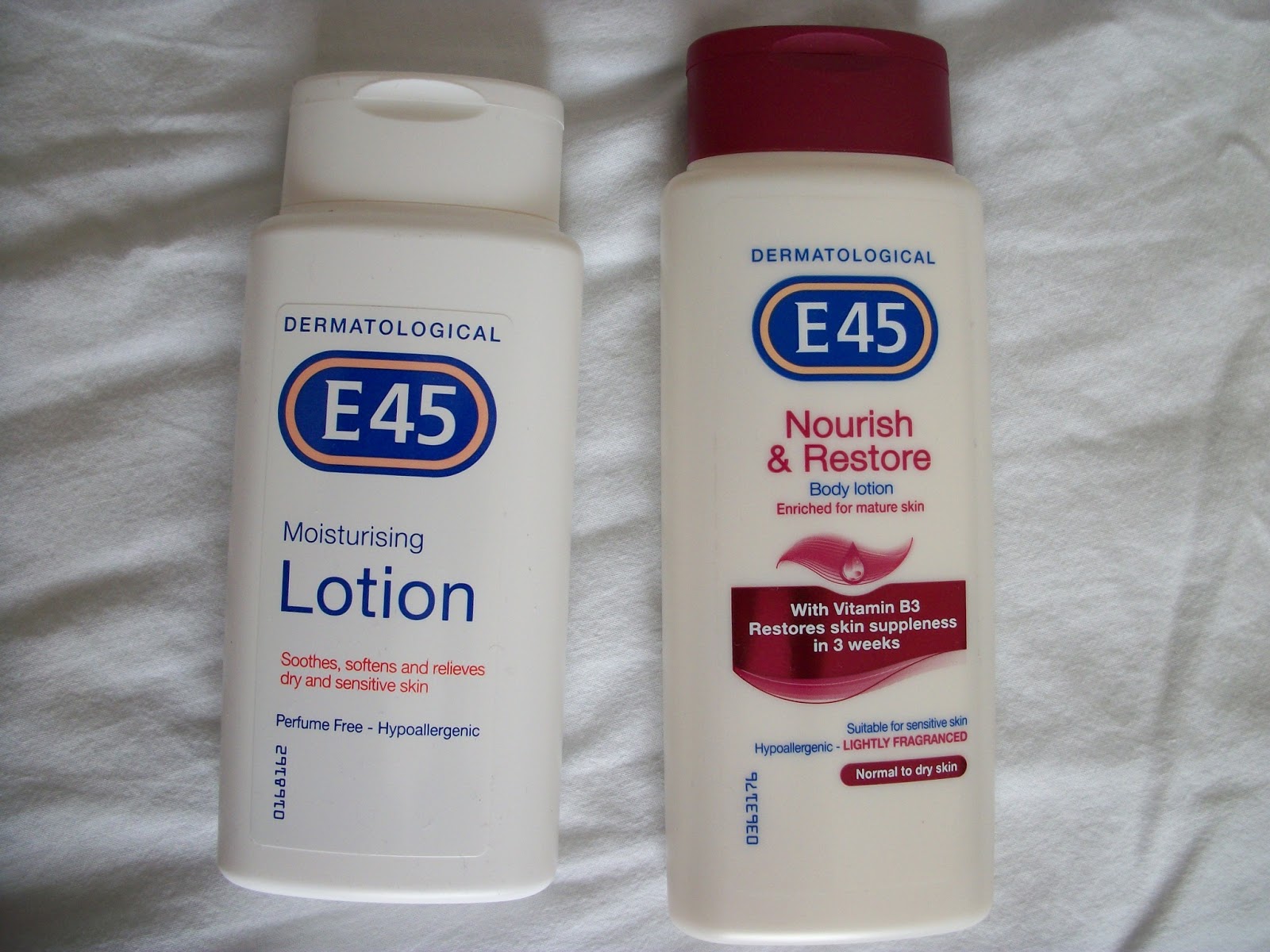 E45 Body Lotions Review Inspirations have I none
