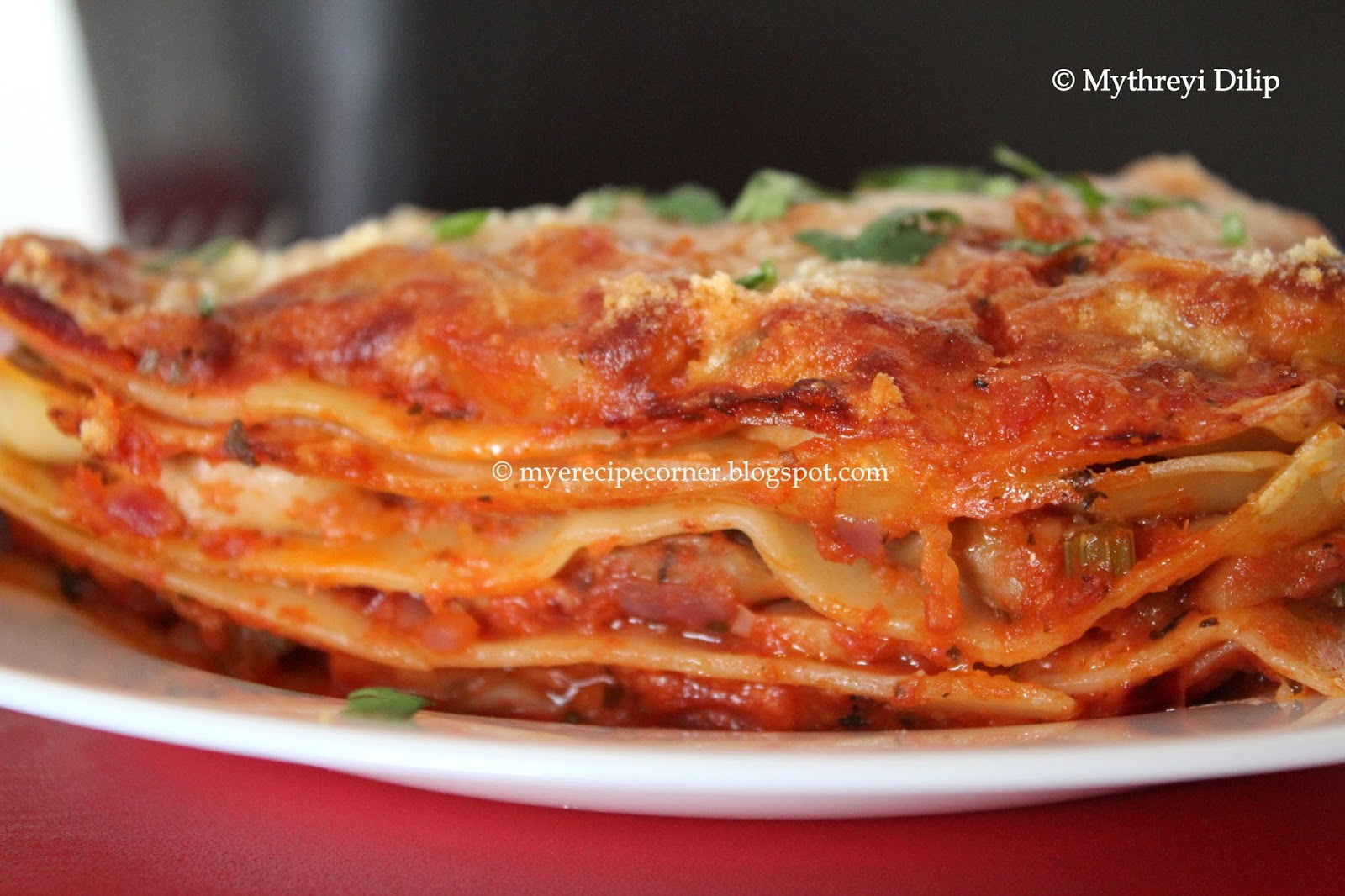 Mye's Kitchen Mushroom Lasagna Vegetarian Meatless Lasagna Recipe