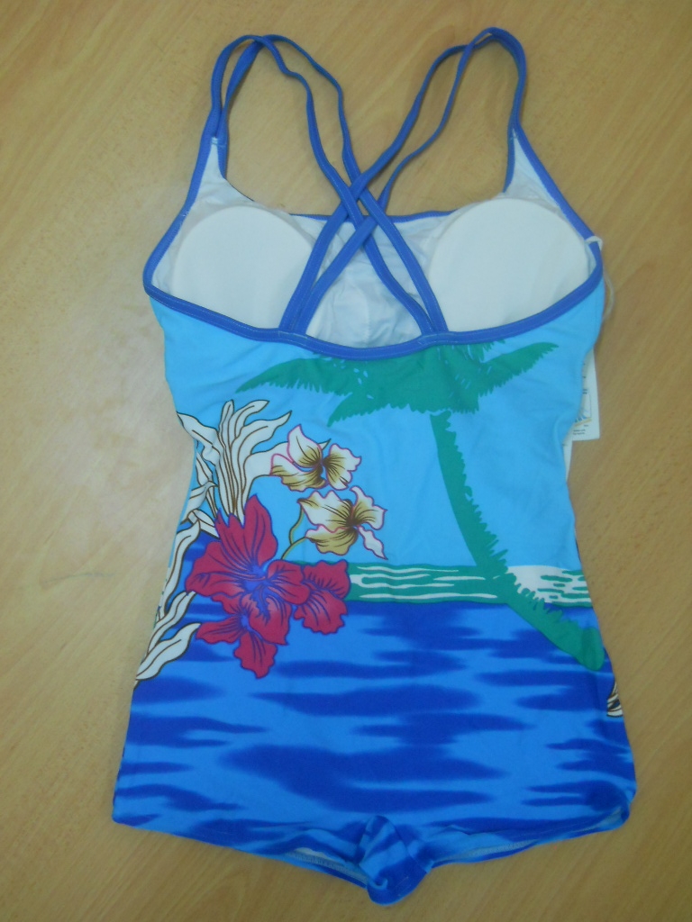 FASHION CARE 2U S1412 Light Blue One Piece Swimsuit Swimwear