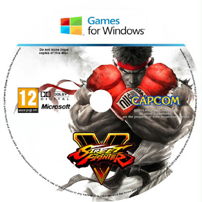 Street Fighter V - Disk label