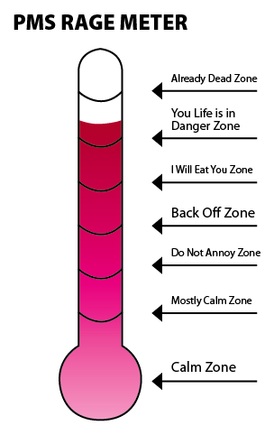 Printable Rage Meter Useless Rantings of a 20 Something: PMS Rage Meter