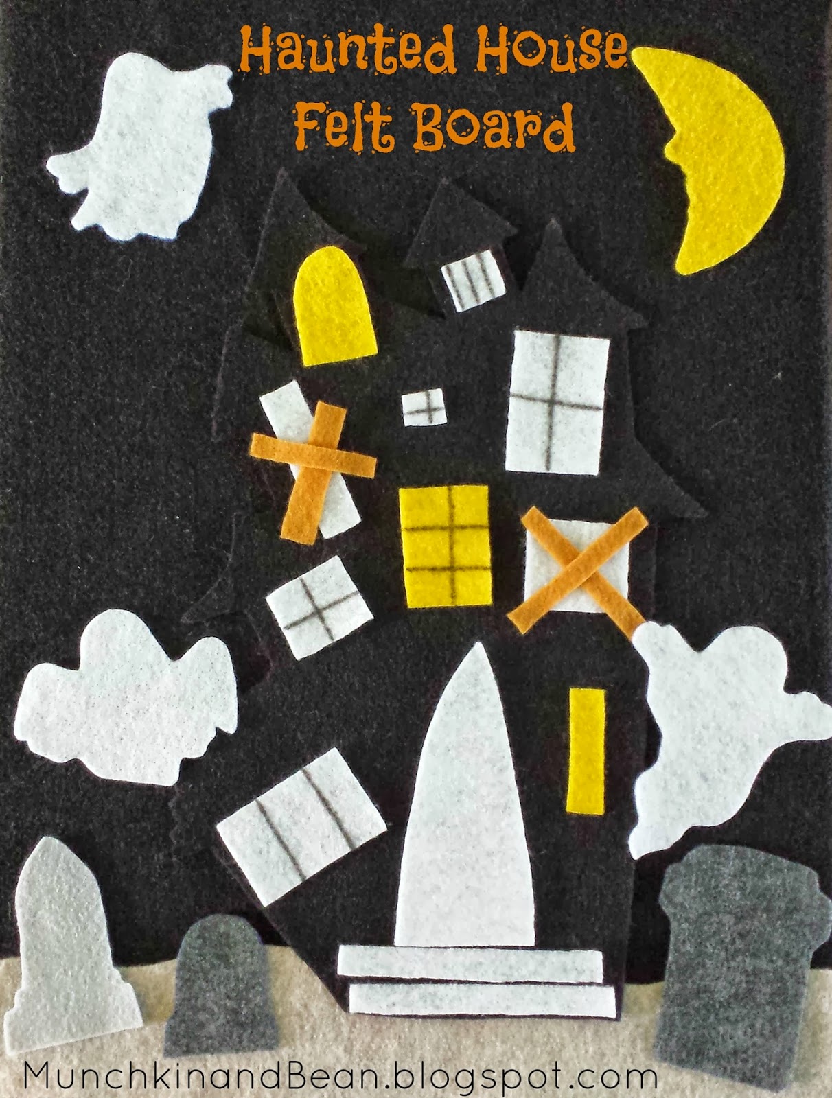 Munchkin and Bean Halloween Felt Board Part 2