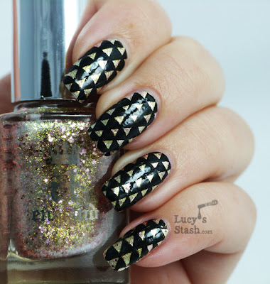Lucy's Stash - Arrowheads patterned nail art