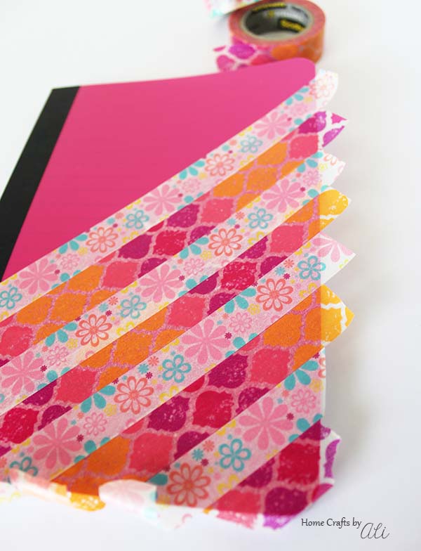 Easy Washi Tape Decorated Notebook Home Crafts By Ali