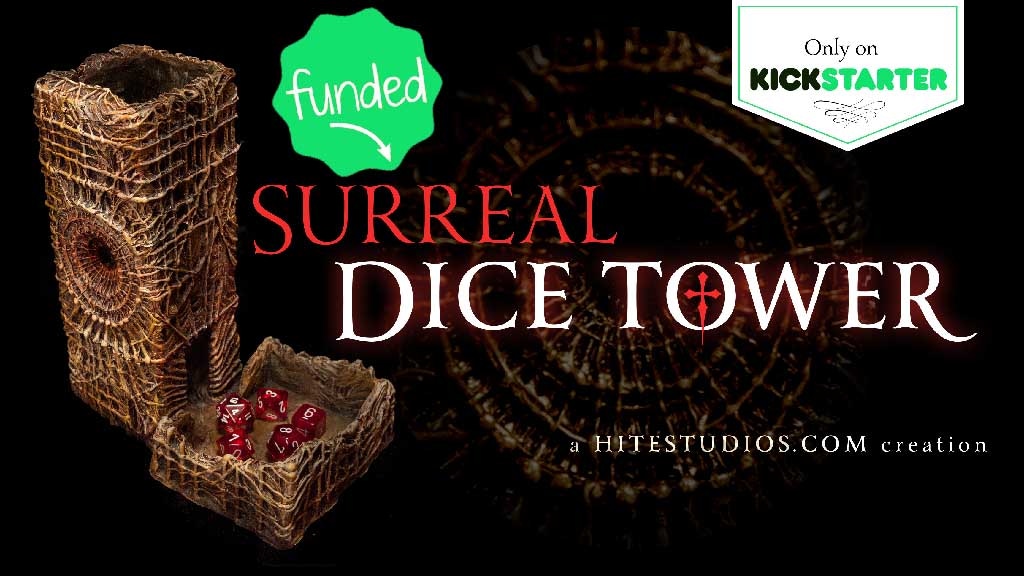 Tabletop Fix Hite Studios Surreal Dice Tower Kickstarter