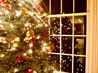 Arnol de navidad y luces de navidad