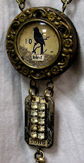 Bird Song mixed media necklace