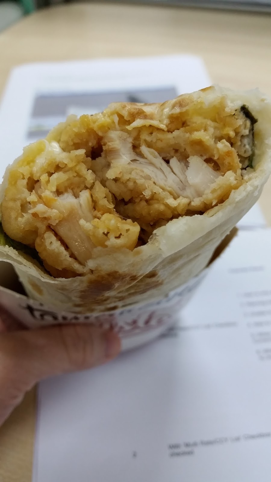 UTOPIA KFC Cheesy Twister wrap