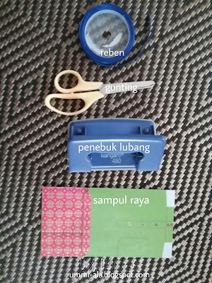 uMMiey aLa: DIY Penanda Buku : Sampul Raya dibuat penanda buku