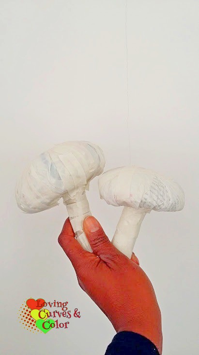 champiñones-papel-mache