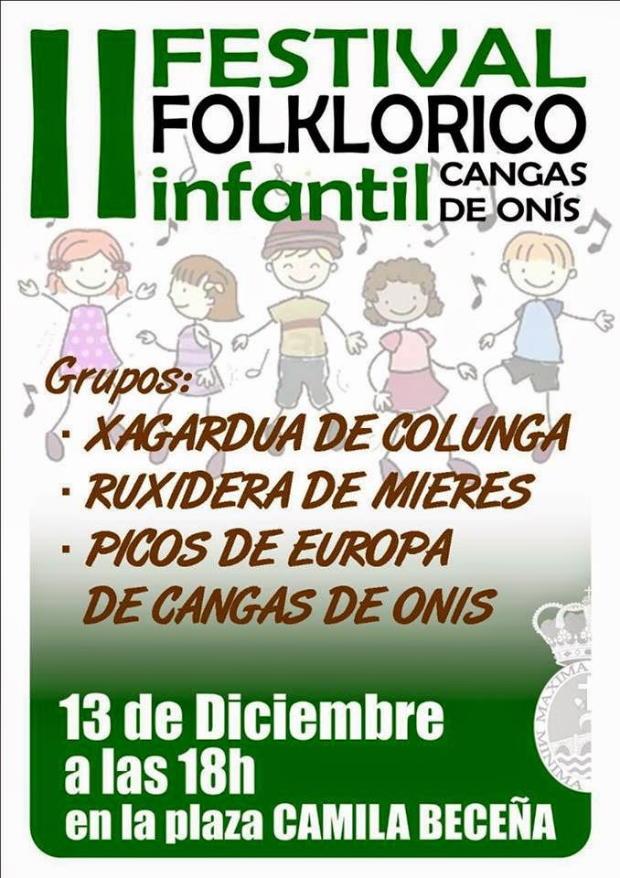 CULTURA Y FOLKLORE ESPAÑOL II FESTIVAL FOLKLORICO INFANTIL CANGAS DE ONÍS