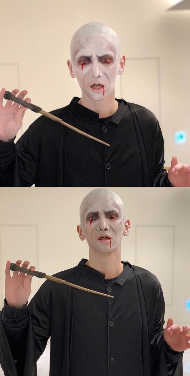 Netizen Buzz Key Wins Sm Halloween With His Voldemort Costume