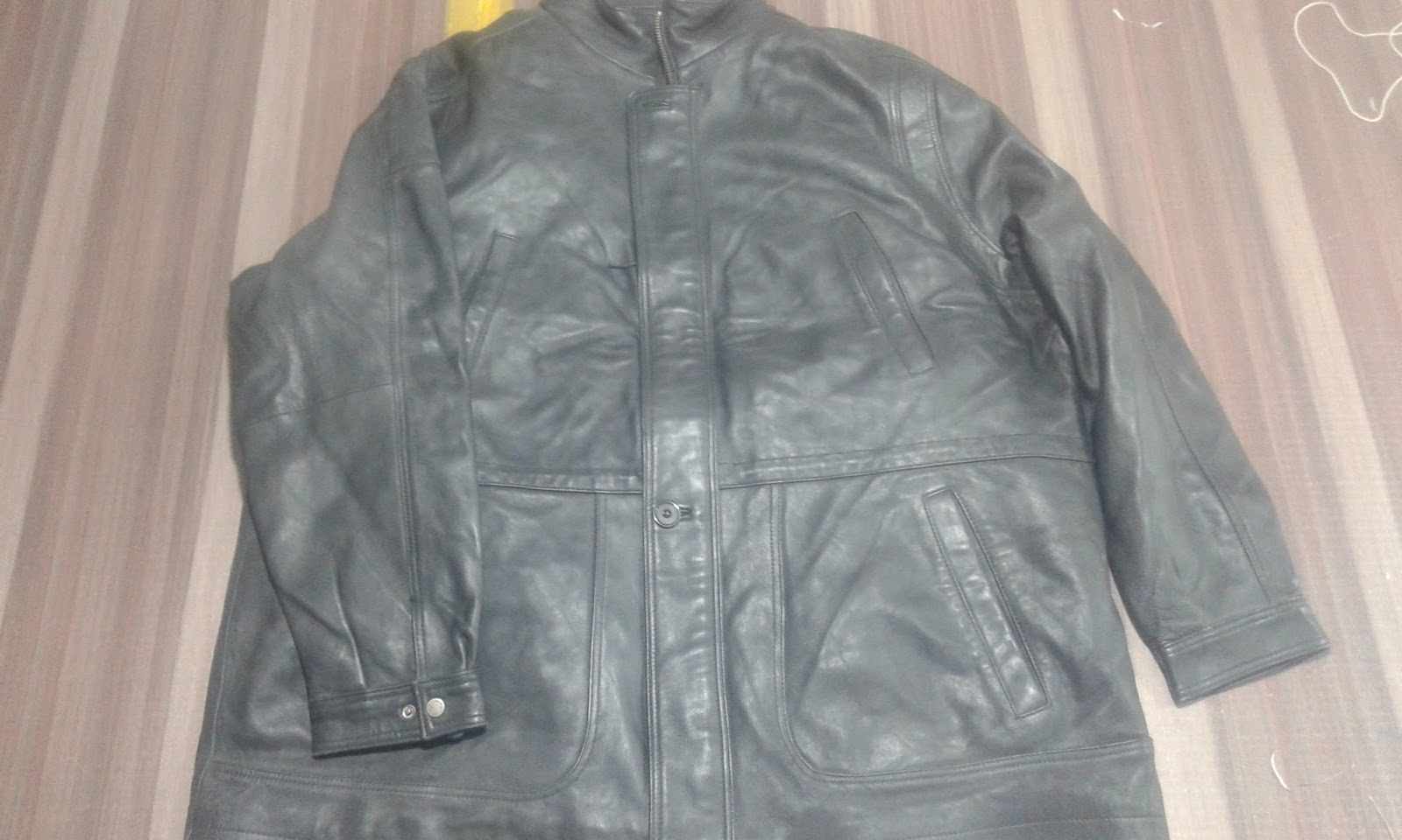 MF LEATHER WEAR: Leather Jacket in Over Size in sheep napa