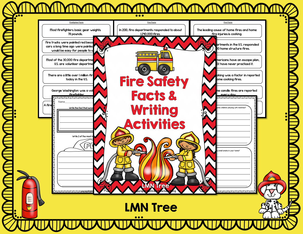 Fire Safety Facts and Writing Activities Packet Classroom Freebies