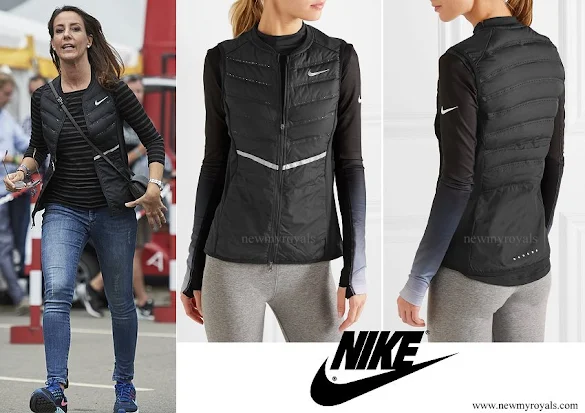 Princess Marie wore NIKE Aeroloft quilted shell down gilet
