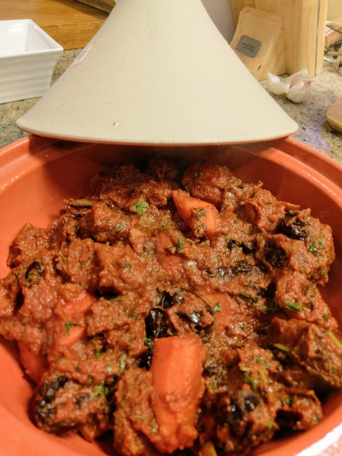 Serena's Medium Rare Beef & Prune Tagine