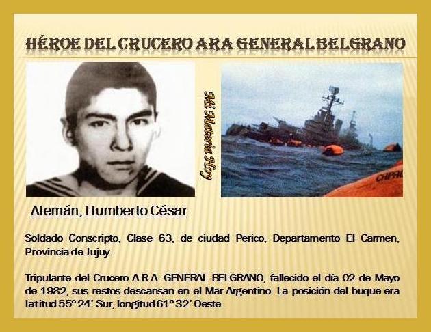 Mi Materia Héroe del Crucero ARA General Belgrano