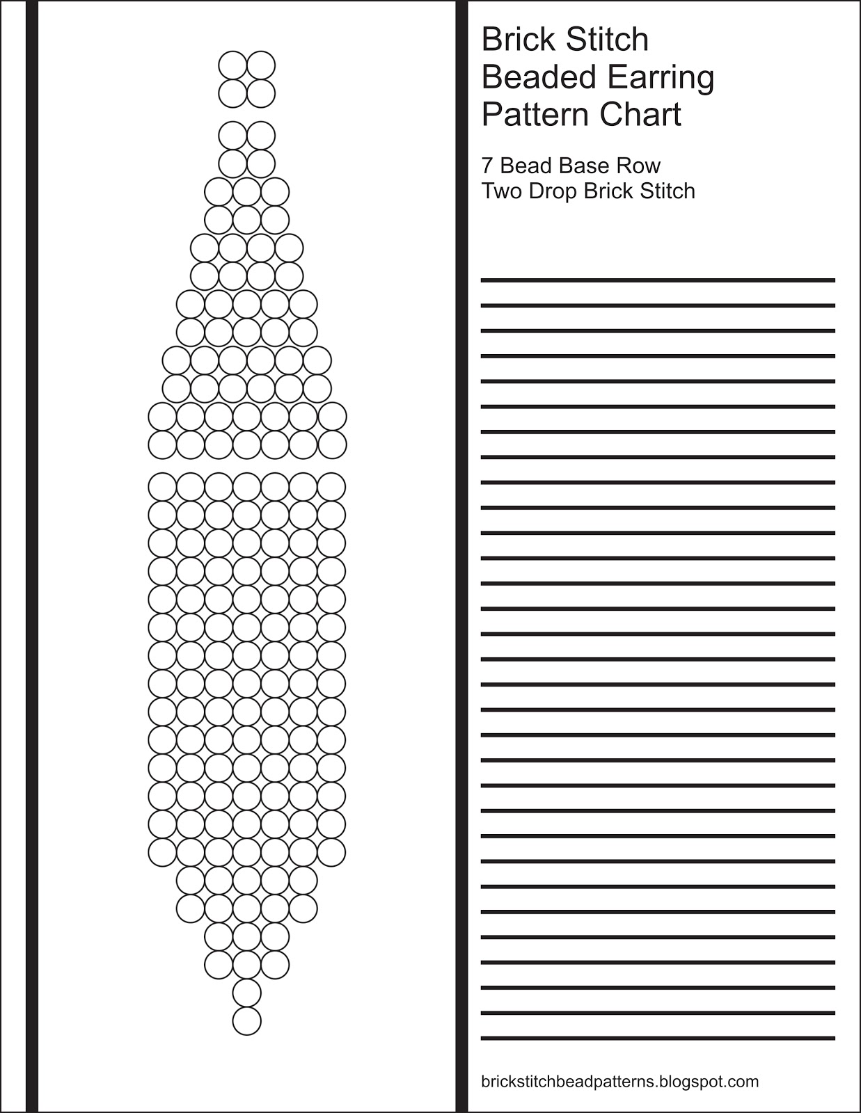 Brick Stitch Bead Patterns Journal 7 Bead Base Row 2 Drop Blank Round brick-stitch-bead-patterns-journal-7-bead-base-row-2-drop-blank-round