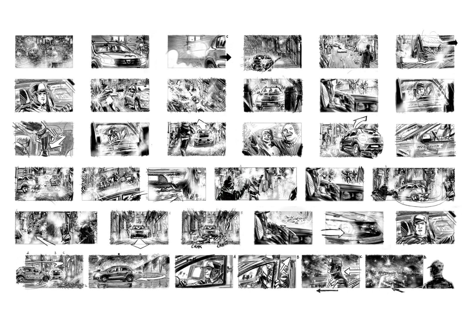 italian storyboard Dacia Sandero Stepway 2016