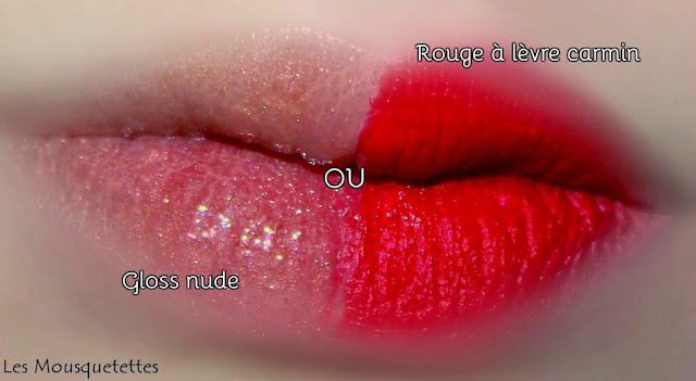 Gloss nude ou lèvre carmin- Les Mousquetettes©