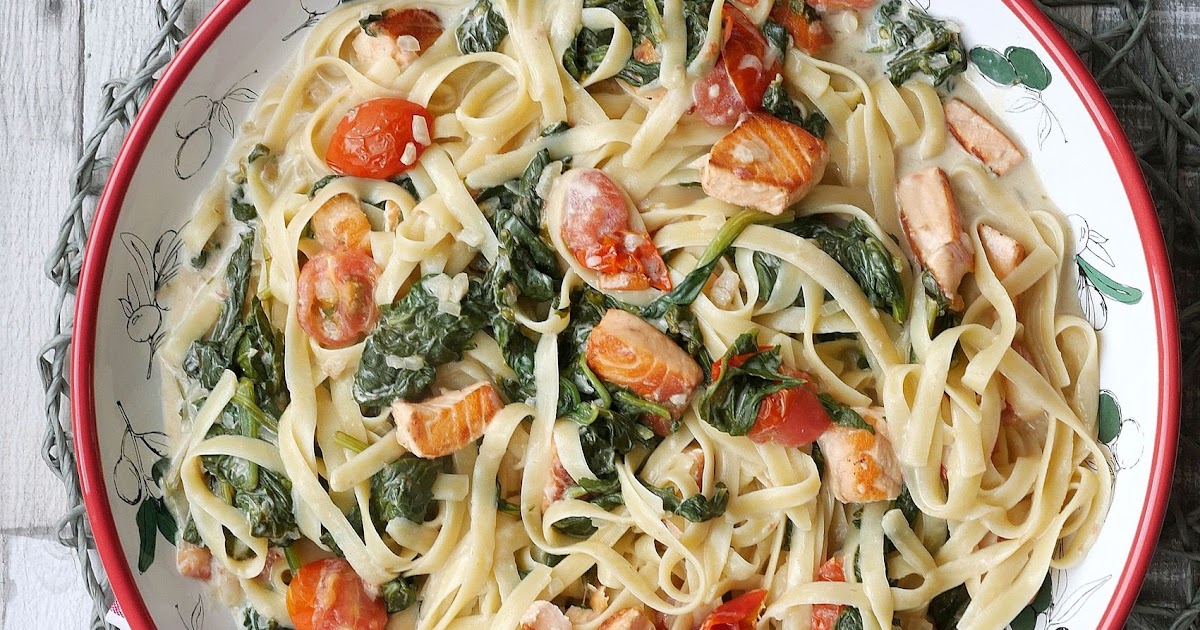 Experimente aus meiner Küche: Spinat-Lachs-Pasta