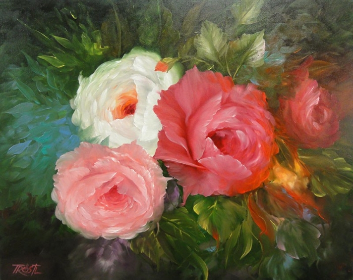 Gary Jenkins, 1962 Still life of flowers Tutt'Art Pittura