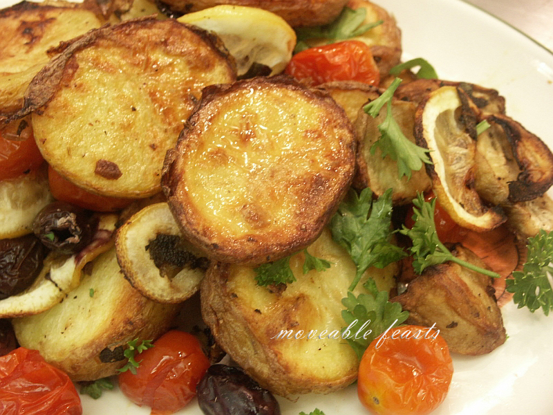 Moveable Feasts Roast Potatoes and Jerusalem Artichokes With Lemon and