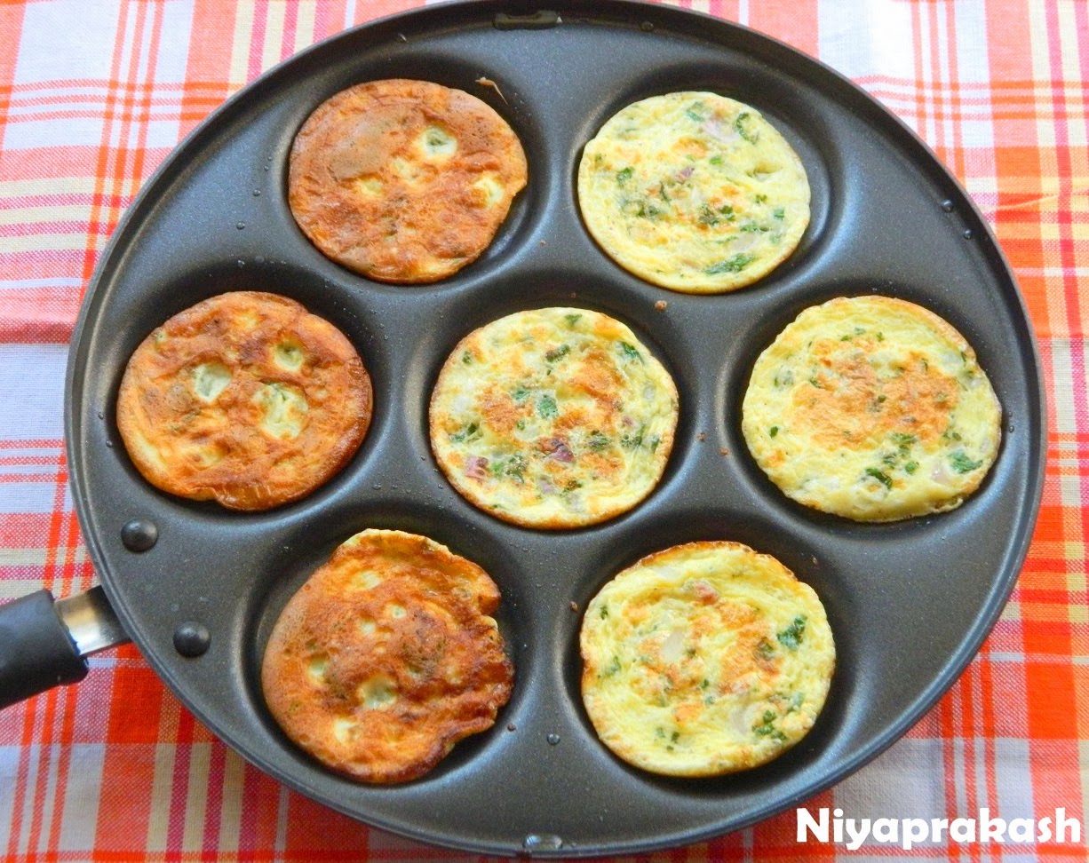 Niya's World Nirali Cherry Mini Omelette / Uthappam / Pancake Pan