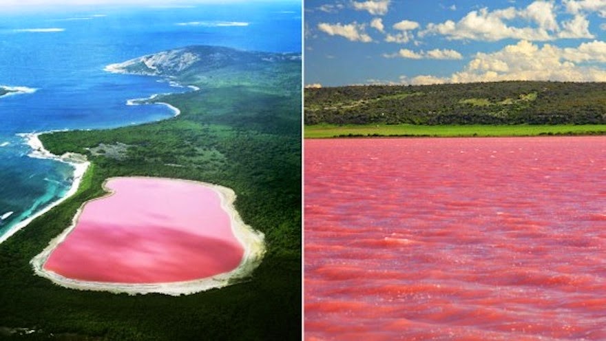 Pink Lake in Australia - 19 Lesser-Known Travel Destinations To Visit Before You Die