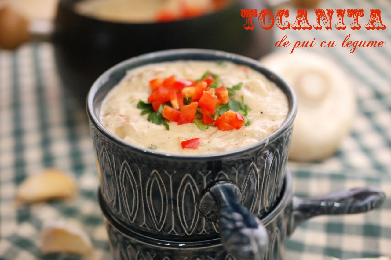 Tocanita de pui cu legume