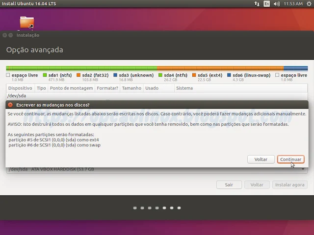 Confirmar as mudanças que serão feitas no HDD Confirmar as mudanças que serão feitas no HDD