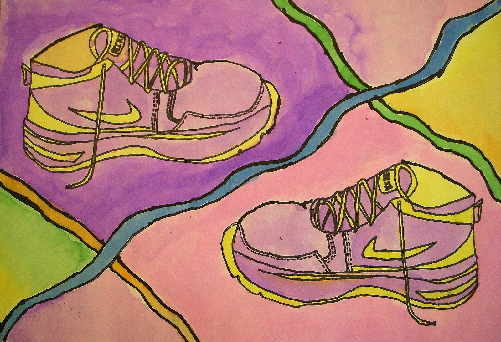 The Art Factory Glue Shoe Paintings
