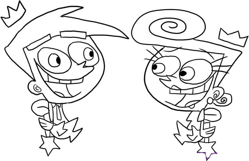fairy odd parents coloring pages - photo #12