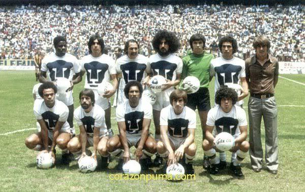 Resultado de imagen para FOTOS PUMAS FUTBOL, EQUIPO 1977