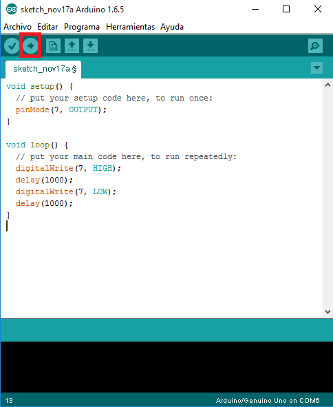 Aprender Arduino: El código