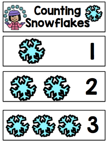 Winter Number Practice for Toddlers ~ Preschool Printables