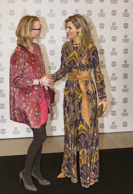 Queen Maxima of The Netherlands attends the official opening of the 45th edition of Rotterdam International Film Festival (IFFR)