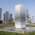 Massive air purifier installed outside World Economic Forum venue