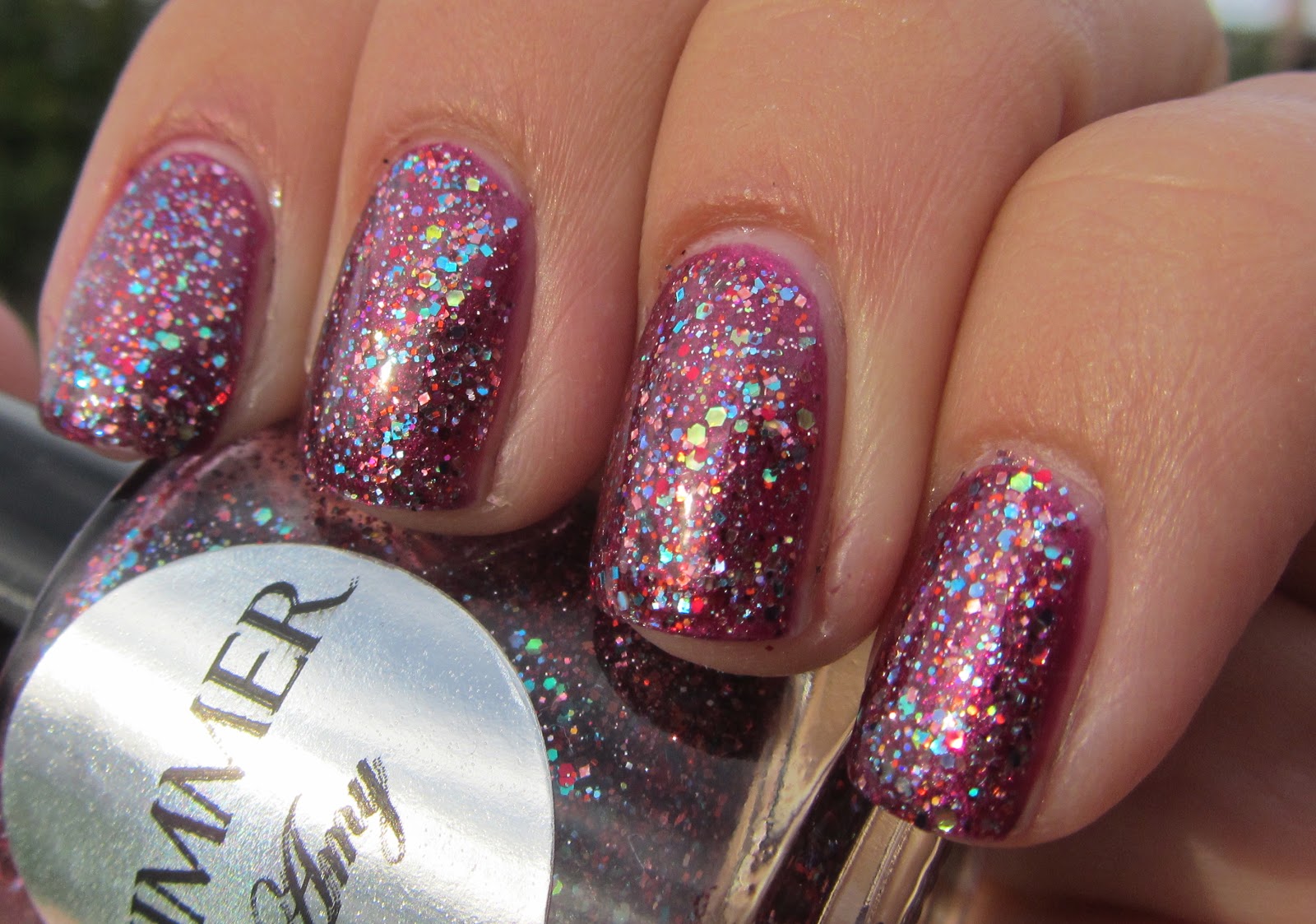 shimmer nail polish color